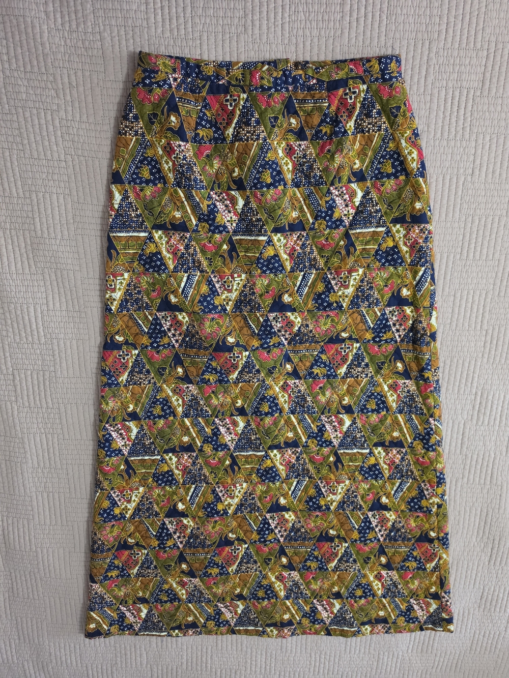 Handmade Quilted Midi Skirt